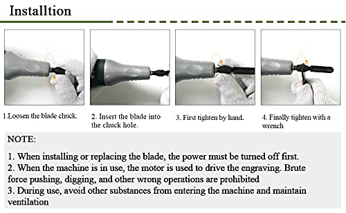 YUCHENGTECH Carving Blade Knife Accessory for Electric Carving Chisel Electric Chisel Power Carver