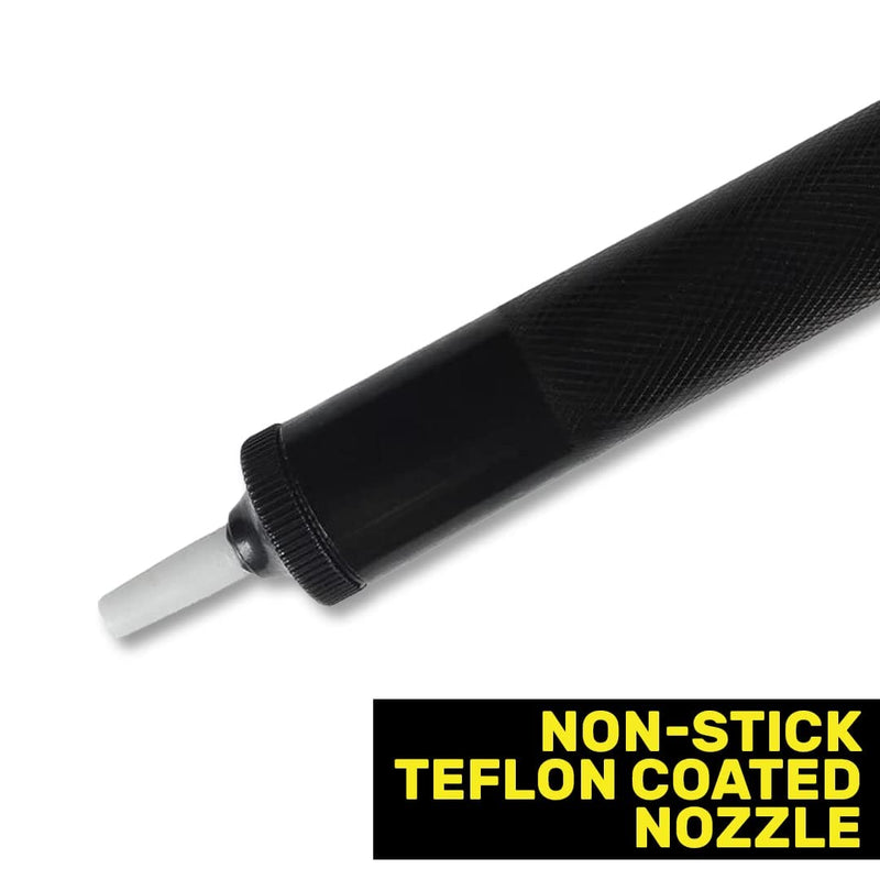 Lötzauger desoldering pump suction vacuum desoldering pump with Teflon tip 33 cm Lötzauger silicone desoldering tool (black) Black