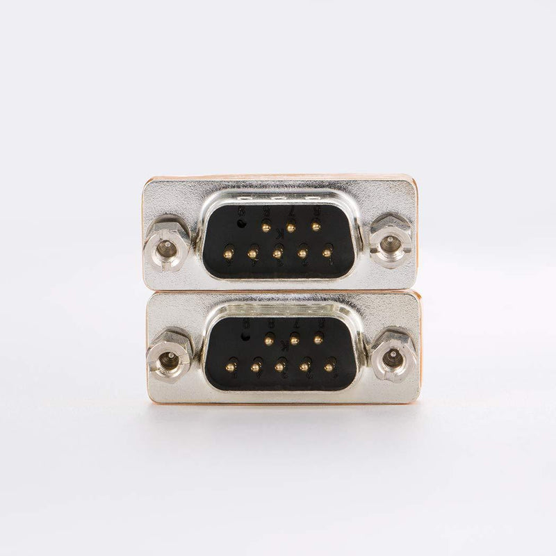 DB9 Null Modem Adapter Male to Male 10 Pack