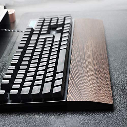 TINTON LIFE Handmade Keyboard pad Wrist Rest Keyboard Holder Wooden Hand pad Wrist pad Support for Office Work Anti-Fatigue(60 Key 300×80×20mm) 60 Key