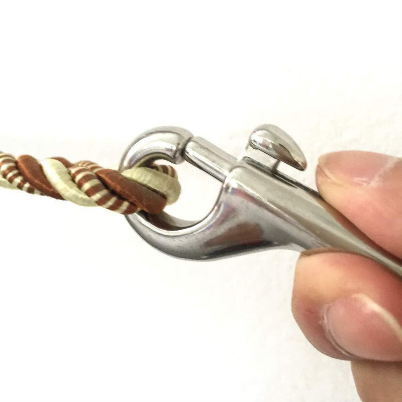10Pcs Double Ended Snap Hook Metal Snaps Plated Trigger Hooks Snap Bolt Trigger Chain Clip Keyring Snap Bolt (2.75"/7cm) 2.75"/7cm