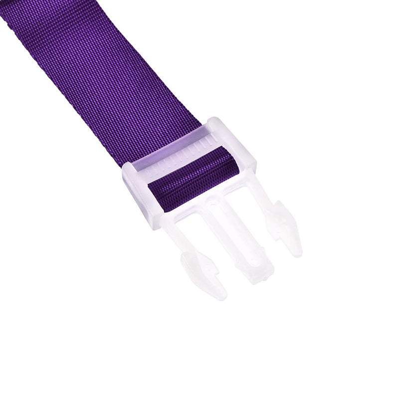 uxcell Add a Bag Luggage Straps, Adjustable Suitcase Connect Belts with Buckle, Nylon Travel Packing Accessories 320x25mm, Purple 2Pcs