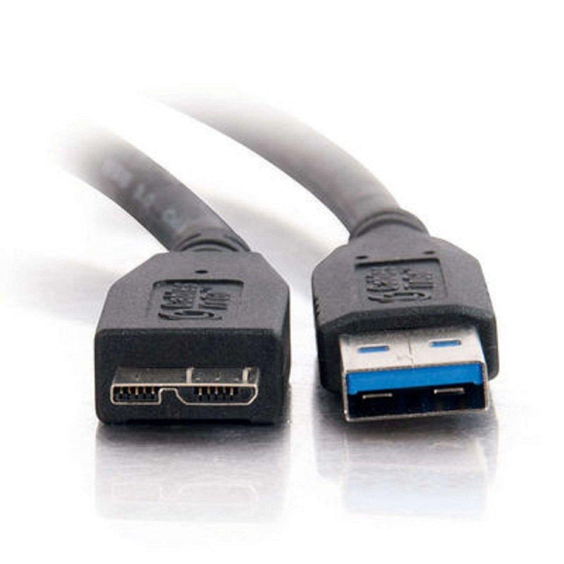 C2G USB Cable, USB 3.0 Cable, USB A to Mirco USB B Cable, 3.28 Feet (1 Meter), Black, Cables to Go 54176 USB A Male to Micro B Male 3.3 Feet