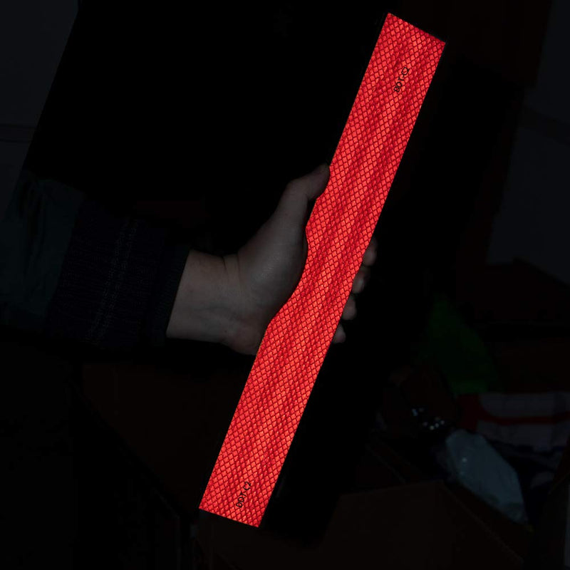 Starrey Reflective Tape 1 inch Wide 15 FT Long DOT-C2 High Intensity Red - 1 inch Trailer Reflector Safety Conspicuity Tape for Vehicles Trucks Bikes Cargos Helmets 1 IN X 15 FT