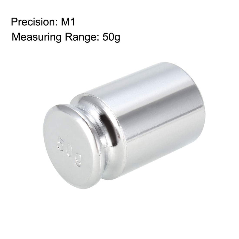uxcell Calibration Weight 50g M1 Precision Chrome Plated Steel for Digital Balance Scales