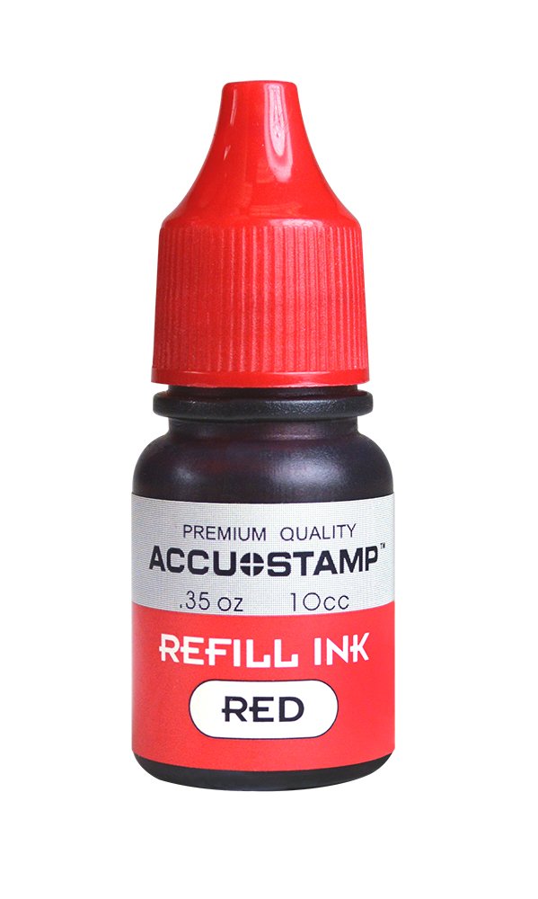 AccuStamp 2 Message Stamp with Shutter, 1-Color, DO NOT Bend, 1-5/8" x 1/2" Impression, Pre-Ink, Red Ink (035633)