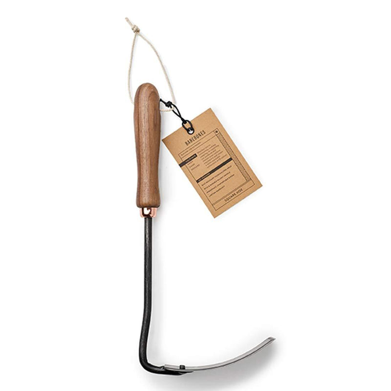 Barebones | Walnut Square Hoe - Curved Blade & Comfortable Grip