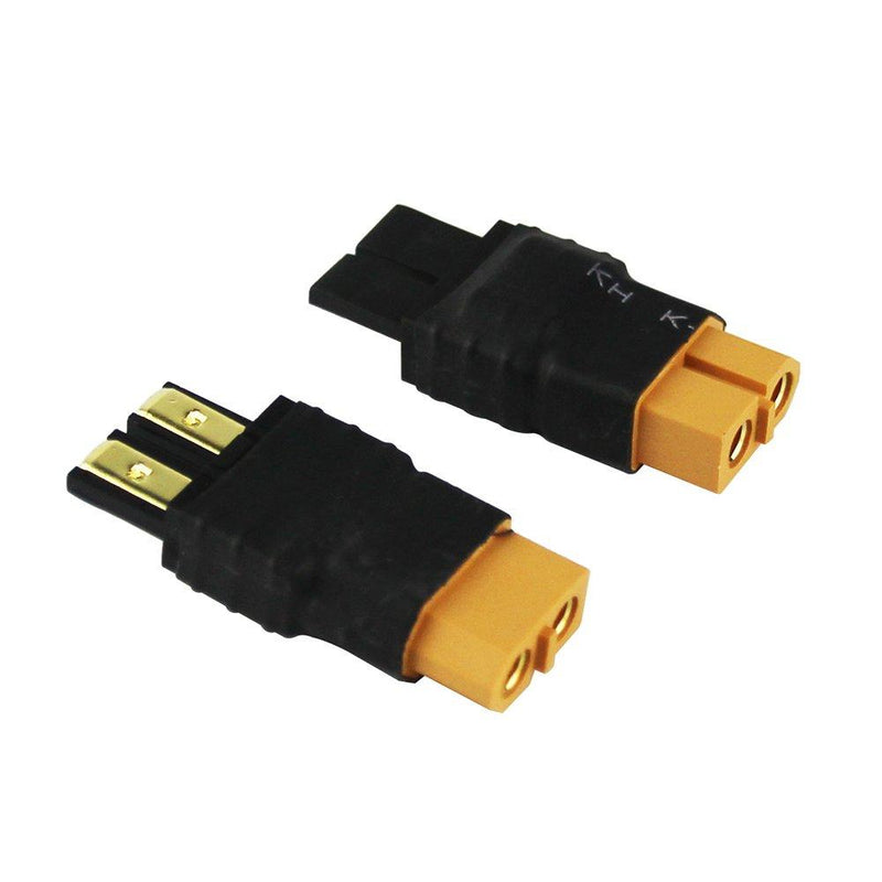 OliYin 3pcs Compatible with TRX Male to XT60 Female Connector RC Wireless Charger Adapter LiPo(Pack of 3)