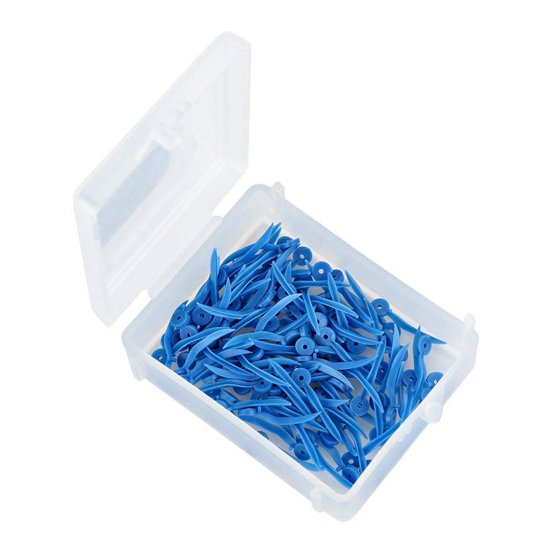 Jadeshay Diastema Wedges,4 Box 4 Color Disposable Plastic Dental Fixing Wedge with Hole