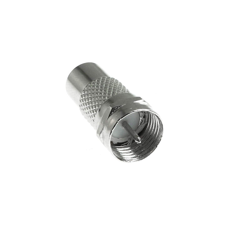 Maxmoral 4PCS F Type Male to RCA Female Connector Straight Coax Cable Adapter