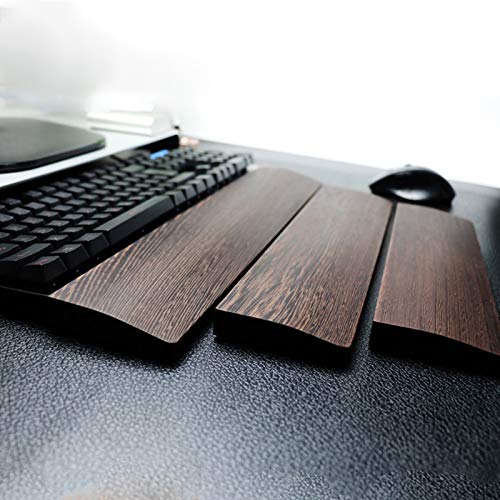 TINTON LIFE Handmade Keyboard pad Wrist Rest Keyboard Holder Wooden Hand pad Wrist pad Support for Office Work Anti-Fatigue(60 Key 300×80×20mm) 60 Key