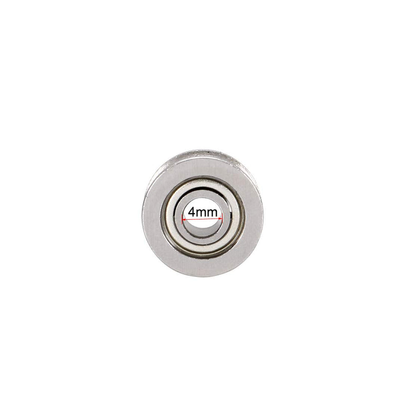 uxcell U624ZZ Deep Groove Guide Pulley Rail Ball Bearings 4mmx13mmx7mm Double Metal Shielded Carbon Steel Bearings 20pcs