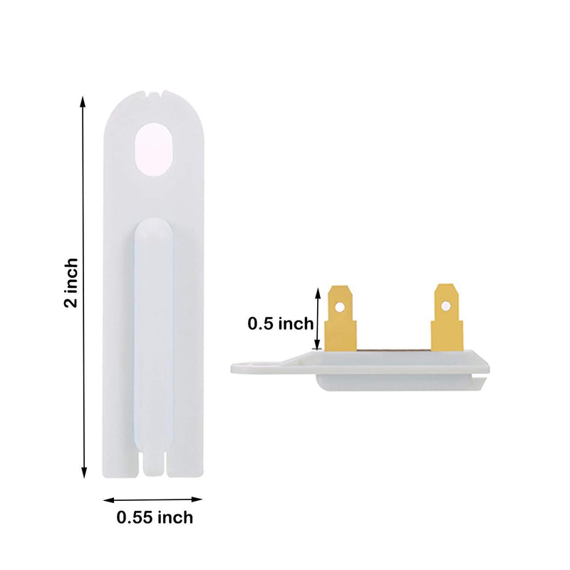3392519 Dryer Thermal Fuse Thermofuse Replacement Part Compatible for Whirlpool, Kenmore, KitchenAid, Roper,Admiral, Estate, Inglis, Crosley, Maytag, Amana, Magic Chef- PACK OF 2