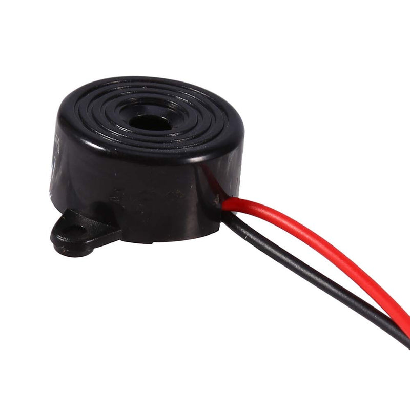 3-24V Electronic Buzzer, Piezo Tone Buzzer 85 to 95 decibels Cable length 100 mm Widely used in computers, printers, photocopiers, alarm systems and electronic toys