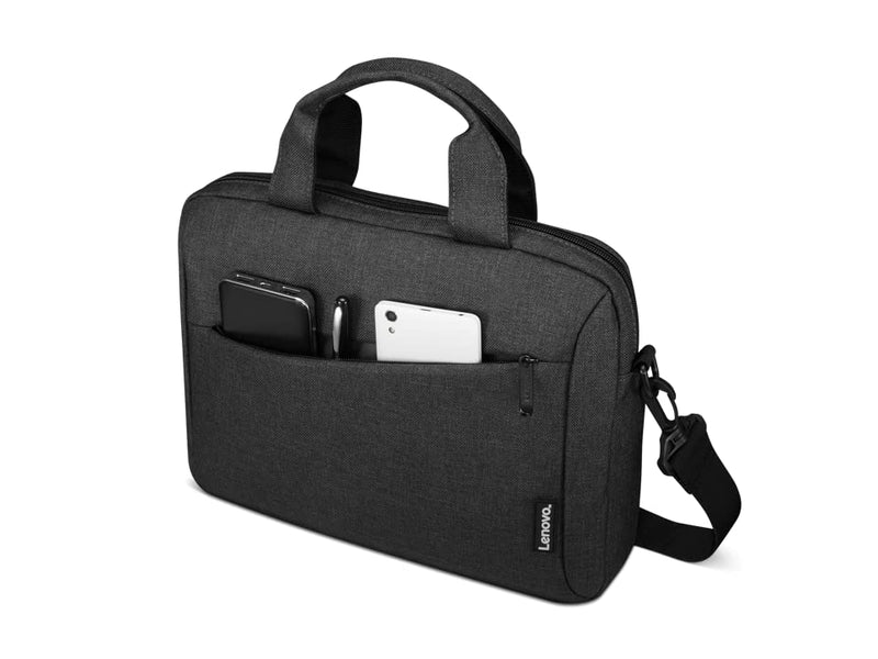 Lenovo Laptop Shoulder Bag T210, Fits up to 12-inch laptop or tablet, Sleek Design, Durable and Water-Repellent Fabric, GX41K07197, Black