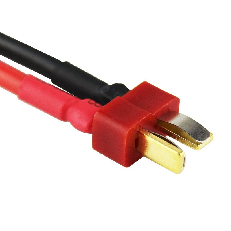 OliYin 3pcs Male Deans T-Plug to Female EC5 Losi Connector Adapter with 14awg 1.96inch Wire for Brushless LiPO Battery(Pack of 3)