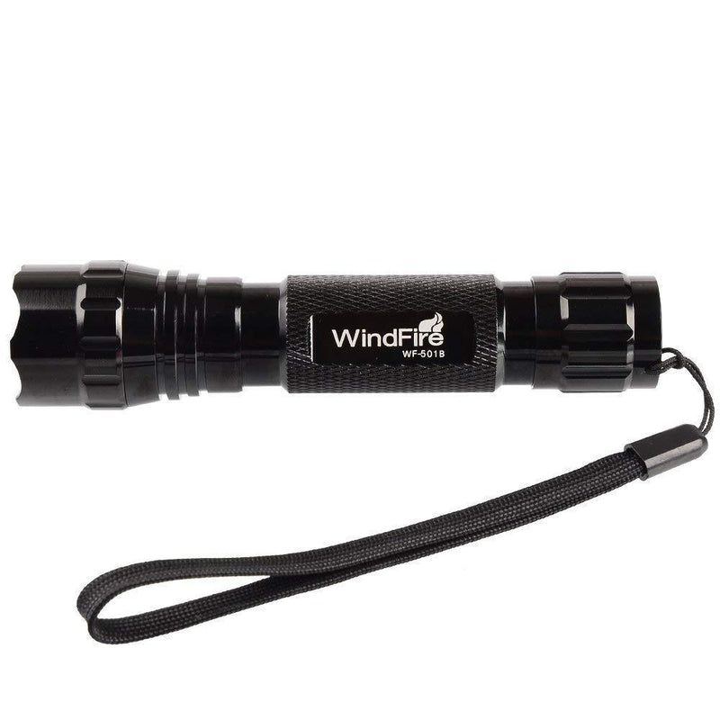 Super Bright Flashlight WF-501B Tactical Flashlight Cree XML L2 LED 1200 Lumens 1 Mode 3.7-18v Mini Portable Handheld Flashlight Torch for Hunting, Camping, Cycling 2Pack (Battery not Included)