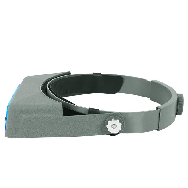 Head Mount Magnifier Optivisor Jewelers Magnifying Glasses 1.5X 2X 2.5X 3.5X Optical Headset Magnifying Visor Reading Magnifier Jeweler Loupe with 4 Lens Close Work Magnifier Headset for Electronics