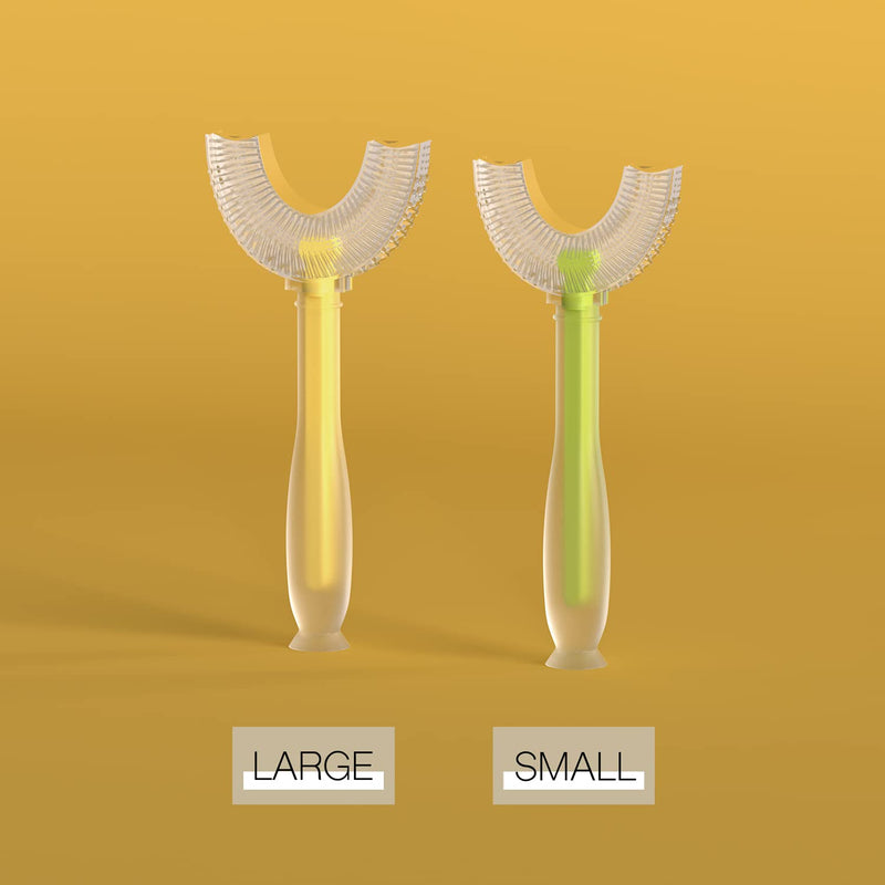 U Shaped Kids Toothbrush 4 Pack, U-Type Whole Mouth Toothbrush for Kids (Age 6-10) Age 6-10