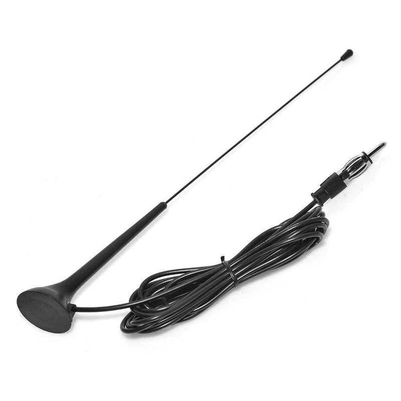Bingfu Universal Car Antenna Magnetic Base Car Radio Antenna Car Stereo Antenna DIN Plug Aerial for Vehicle Truck SUV Truck RV Marine Boat Car Stereo Audio Radio Head Unit CD Media Receiver Player Tilted Antenna