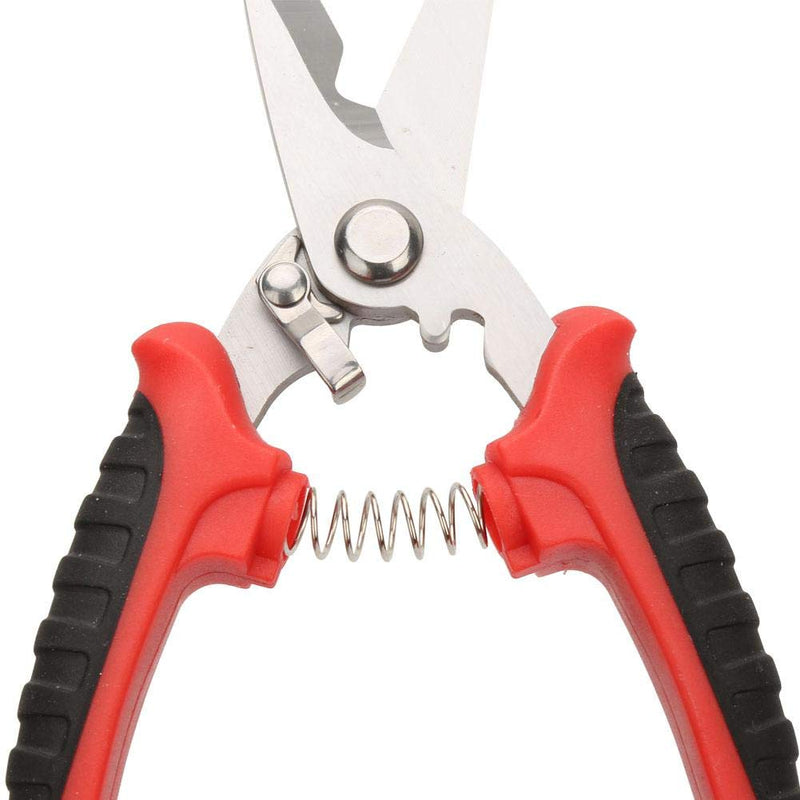 Straight Cut Shears Heavy Duty Metal Sheet Cutter 200mm Gardening Scissors with Non-Slip Handle for Cutting Hard Meterial