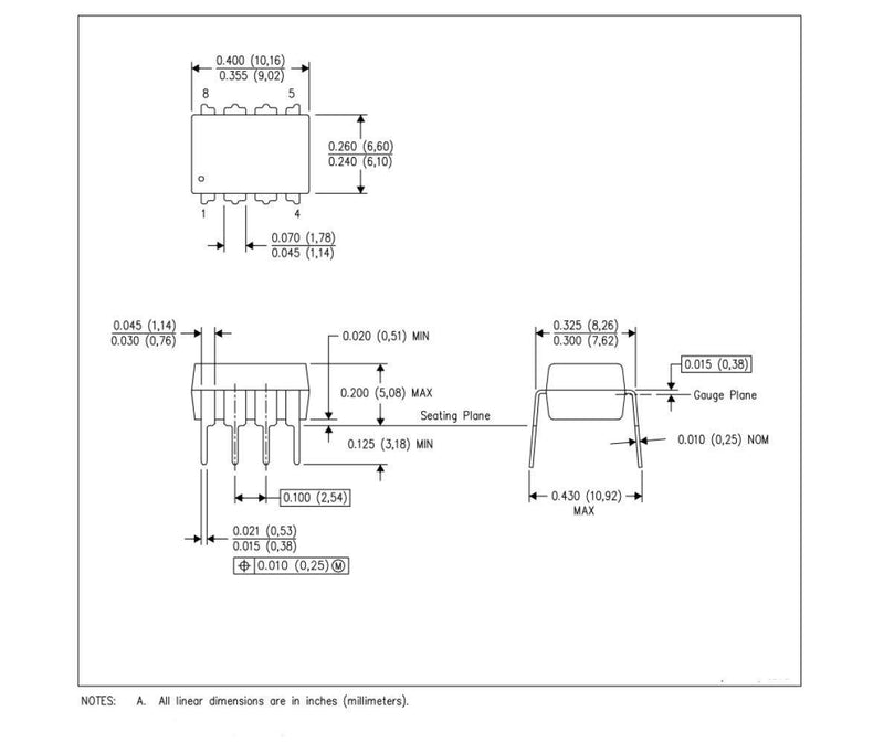 Bridgold 10pcs NE5532 5532 Dual Operation high Performance Low Noise Audio Operational Amplifier for Professional Audio Equipment, Instruments, Control Circuits.