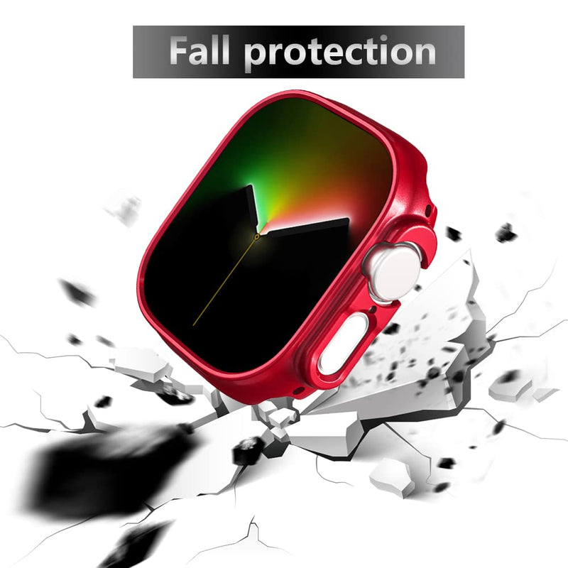 Compatible with Apple Watch Ultra 49mm Hard PC Case Cover Resistant Impact Shockproof Protective All-Around Edge Protective PC Hard Bumper Cover Face for Apple Watch Ultra 49mm (9Pack) 9Pack