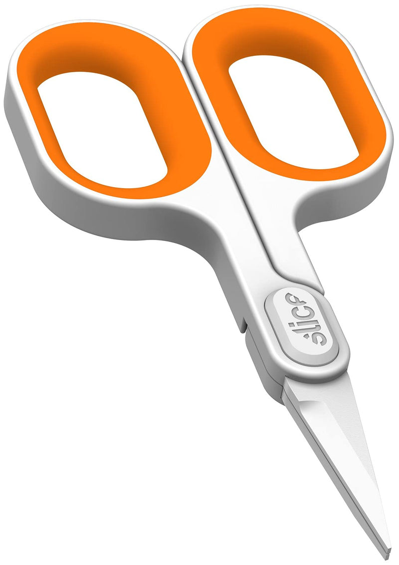 Slice 10546 Ceramic Scissor Wide Finger Loops for Larger Hands, 1 Pack Pointed Tip