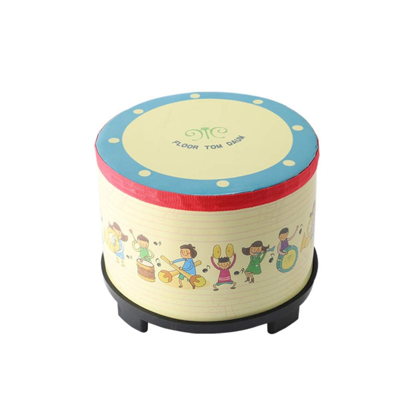Floor Tom Drum 8 inch Gathering Club Carnival Colorful Percussion Instrument with 2 Mallets Music Drum for Child Special Christmas Birthday Gift. (8 inch)