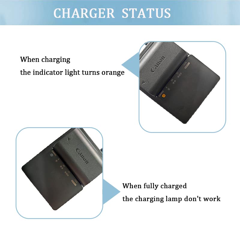 Camulti LC-E6 Battery Charger Fast Charging for Canon LP-E6 LP-E6N Battery EOS 70D 60D 5D Mark III 5D Mark 6D