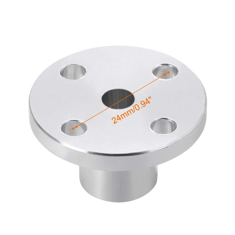 uxcell 4mm Inner Dia H13*D10 Rigid Flange Coupling Motor Guide Shaft Coupler Motor Connector for DIY Parts