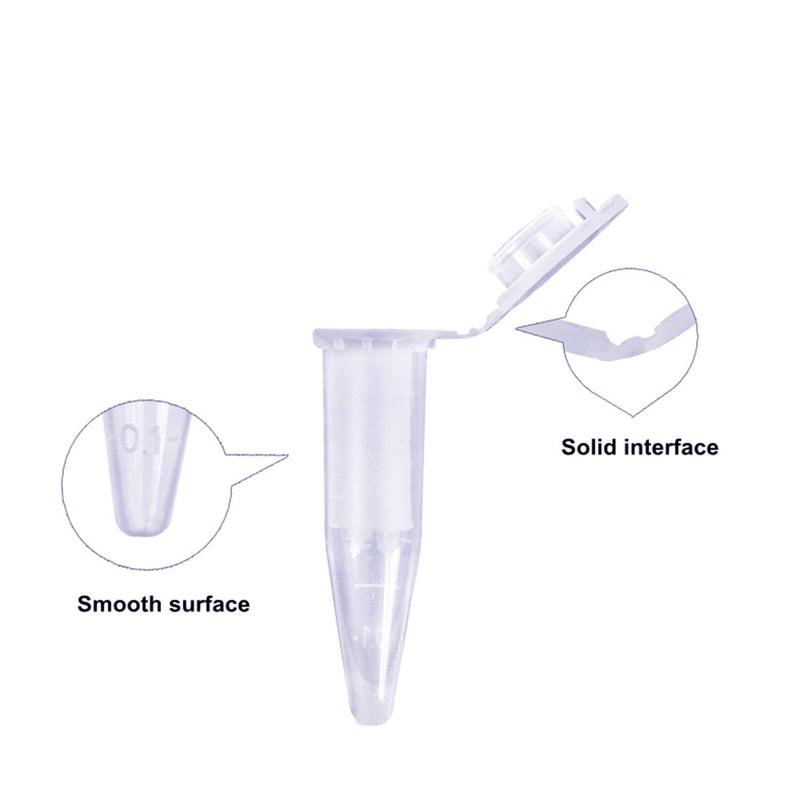 UoYu Microcentrifuge Tube with Snap Cap (1.5ml/50pcs) 1.5ml/50pcs