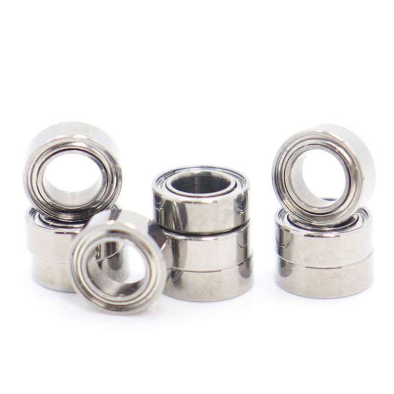 10 Pack 4x7x2.5 Metal Shielded ABEC-5 High Precision Miniature Ball Bearings L-740ZZ (MR74ZZ)