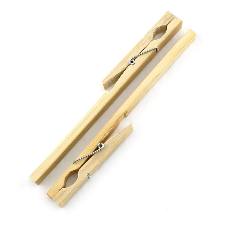 PZRT 2pcs 7 Inch Wooden Test Tube Clips Glass Test Tube Clamps Laboratory Biological Chemical Experiment Clamp Tools