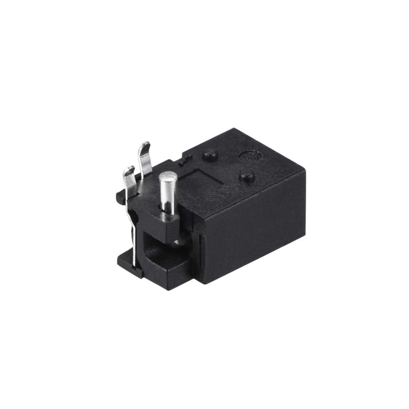 uxcell PCB Mount 4.0mm x 1.7mm 3 Pin Audio Video DC Power Connector Socket DC023 Black 10Pcs