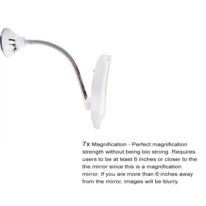 Sunplustrade Makeup Mirror With Lights and Magnification, Lighted Magnifying Mirror, Magnifying Mirror With Light, Lighted Makeup Mirror, Magnifying Makeup Mirror, Portable Personal Led Make Up Mirror