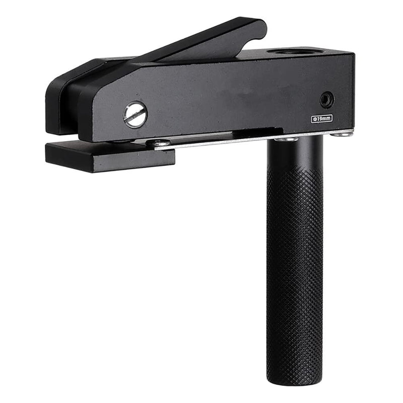 2 Pack MFT Style Hold Down Clamp Bench Dog Clamp 3/4 Inch Dog Hole Clamp Woodworking Benchtop Quick Clamps Aluminum Alloy (19mm)