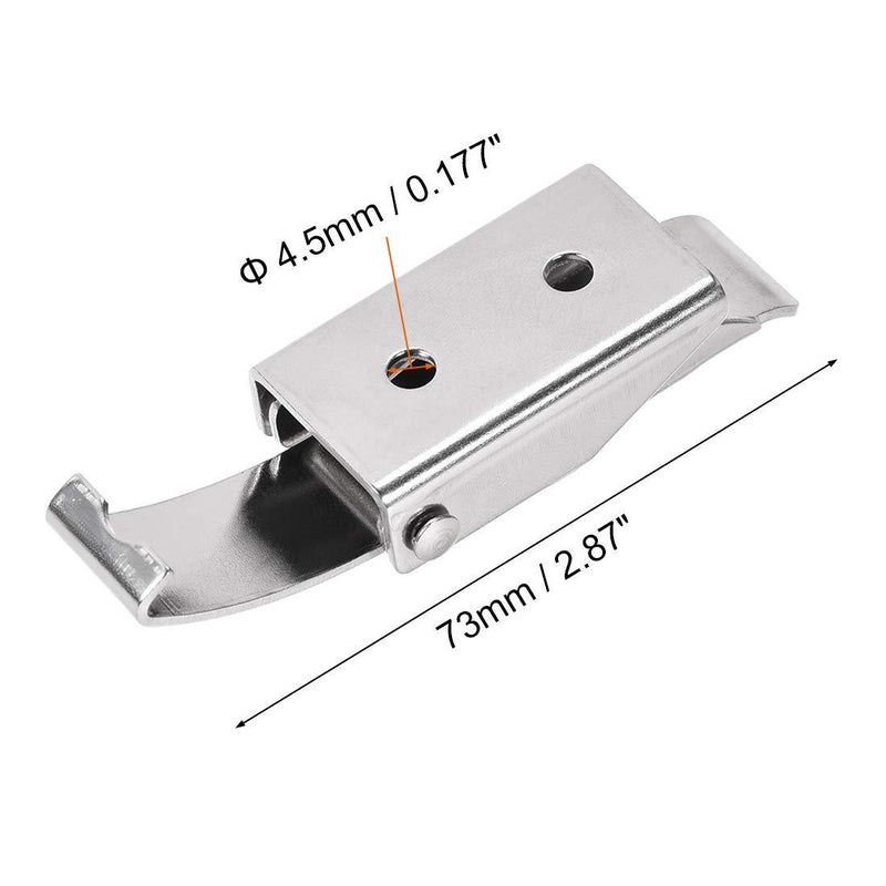 uxcell 2.87-inch SUS304 Stainless Steel Draw Toggle Latch with Spring-Steel Hook