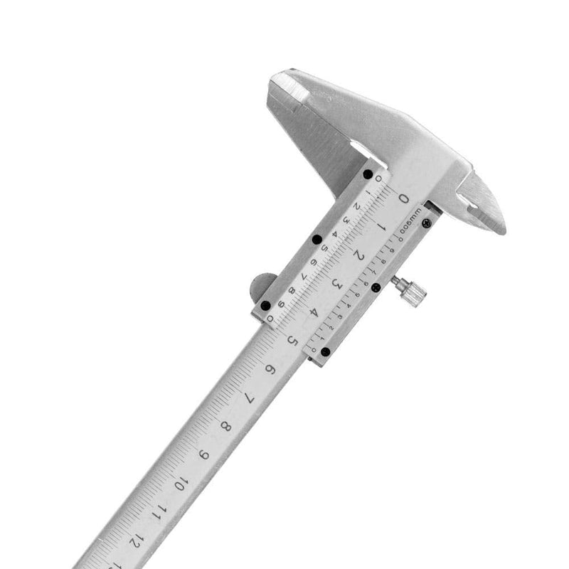 Caliper Vernier Ruler, High Accuracy Carbon Steel Metal Vernier Caliper Micrometer Gauge Measuring Tool 0-150mm Vernier Measuring Tool
