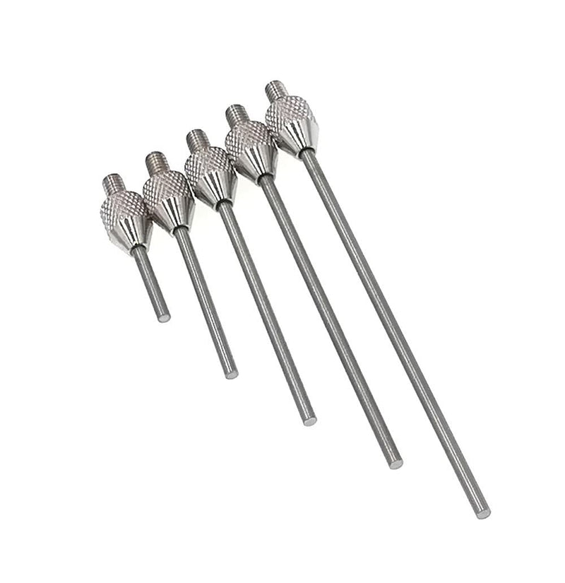 SUXING measuring inserts for dial indicators, measuring insert steel diameter 1 mm, pin length 10/20/30/40/50 mm, thread M2.5, pin diameter: 1.5 mm.