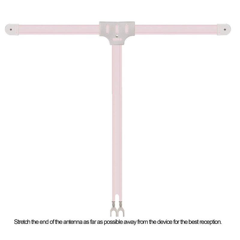 Indoor AM FM Antenna, Ancable 300 ohm FM Dipole Antenna and 2-Pin Bare AM Antenna Kit for Pioneer Marantz Sony etc Table Top Home Stereo Receiver Radio Receiver Antenna