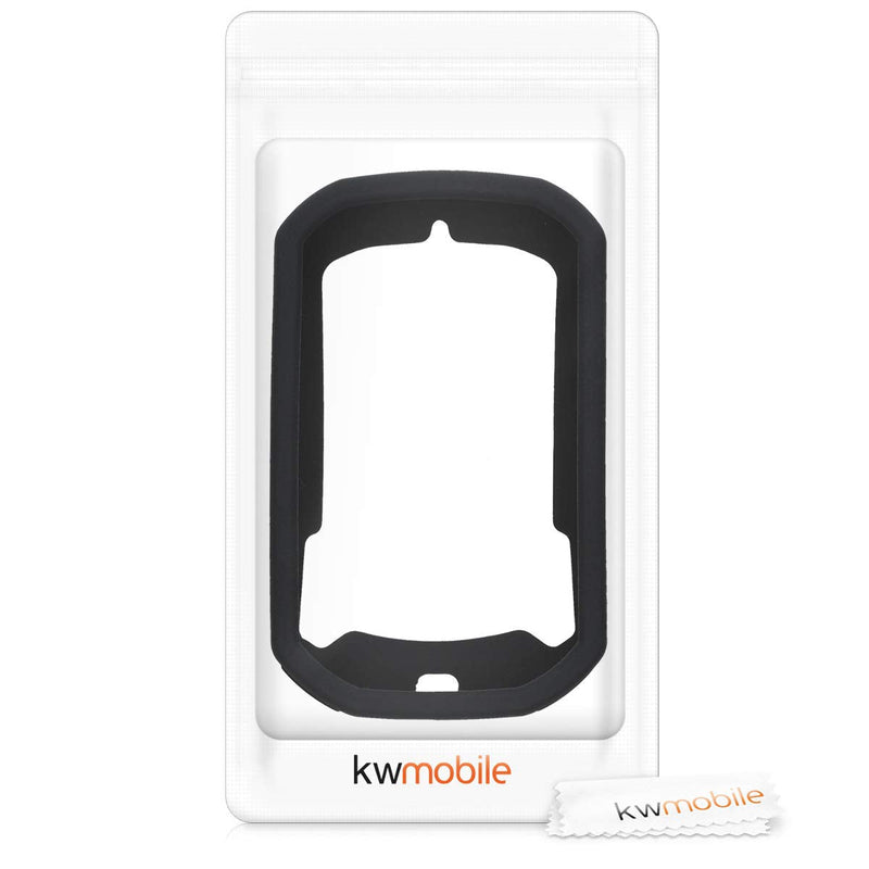 kwmobile Case Compatible with Bryton Rider 420/320 - Case Soft Silicone Bike GPS Protective Cover - Black