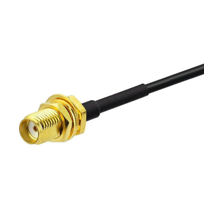 Bingfu SMA Male to SMA Female Bulkhead Mount RG174 Antenna Extension Cable 3m 10 feet Compatible with 4G LTE Router Gateway Mobile Cellular RTL SDR Dongle Receiver 3m / 10 feet