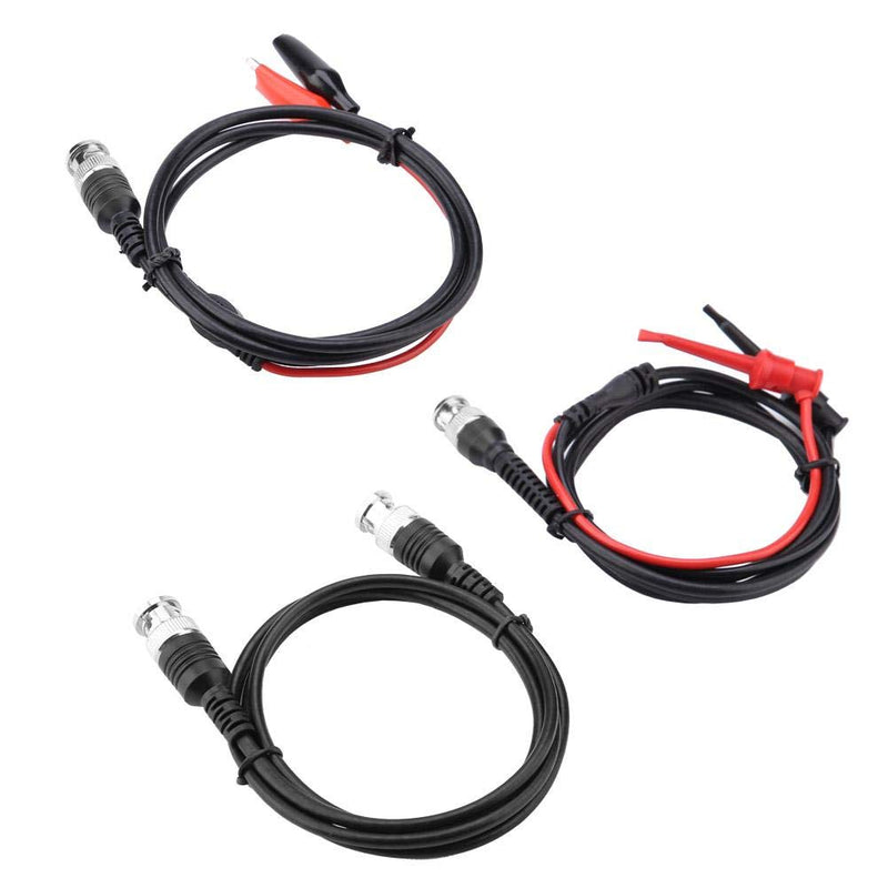 Coaxial Cable BNC to Crocodile Chip Multimeter Test Cable Hook Set Testing Lead Kit Oscilloscope Probes Cable BNC to Alligator Clips Test Cable