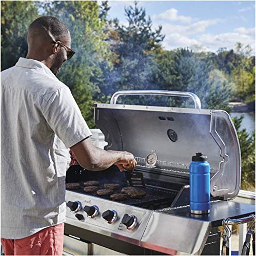 Stainless Steel Instant Read Oven/Grill/Smoker Monitoring Thermometer Metallic