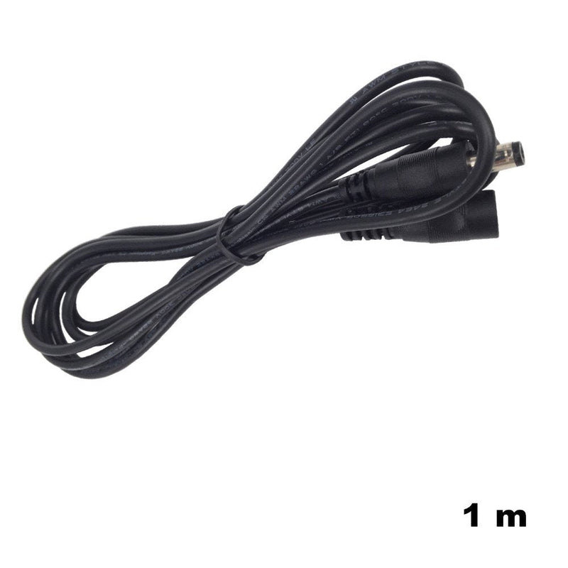 DZYDZR 1 Pairs 2.1mm x 5.5mm Female Male DC Power Plug Terminal Adapter +1 Female to 3 Male Plug 5.5x2.1mm Port 12V Splitter Cable+1 Meter Male to Female Power Cord (3.3ft) 3.3ft + 1to3