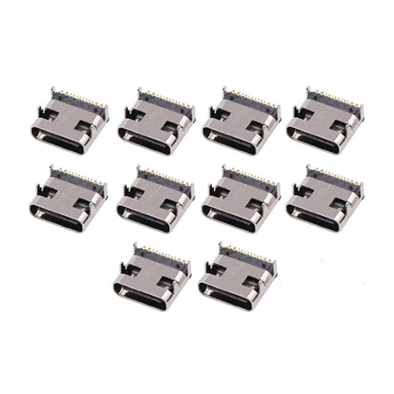 bnafes PCB USB Connector Type-C 3.1 16Pin Female Jack Fast Charging Socket 10Pcs