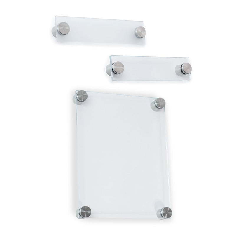 SOURCEONE.ORG Source One Acrylic Sign Holder with Standoff, Clear or Frosted 8.5 x 11