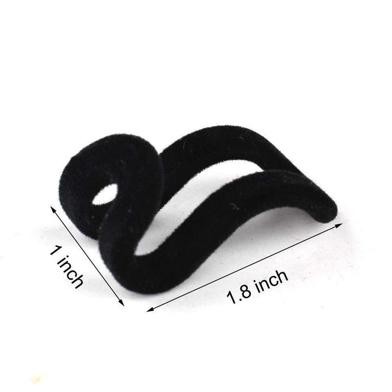 WARMBUY Hanger Connector Hooks for Closet Space Saving Cascading Hanger Organizer, Black, 40 Pack