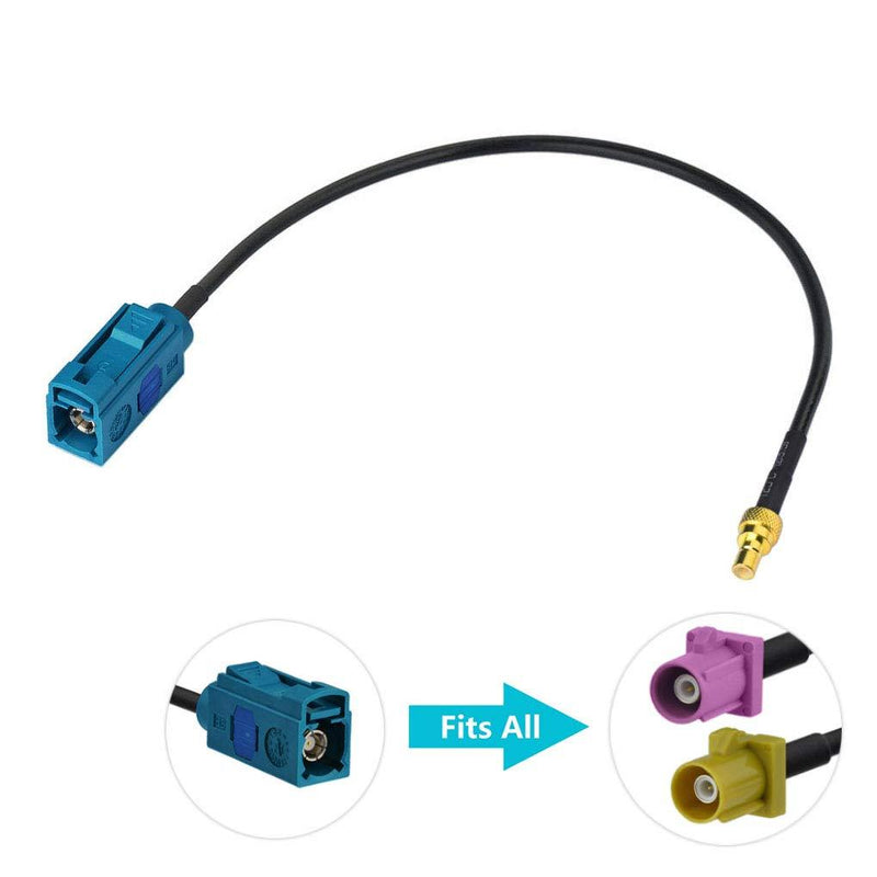 Bingfu Vehicle Car Satellite Radio Antenna Adapter Cable,15cm 6 inch Fakra Z Female to SMB Jack Coaxial Pigtail Cable Compatible with Car Truck SUV Sirius XM Satellite Radio Stereo Receiver Tuner SMB Jack to Fakra Z Female